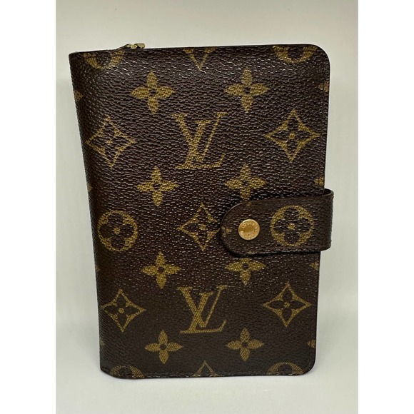 Louis Vuitton Monogram Porte Papier Zip Wallet with unbranded chain - Picture 1 of 12